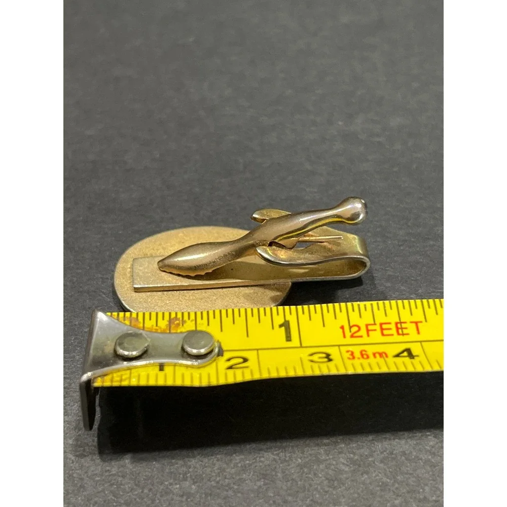 Vintage Antique Car Cufflinks Tie Clip Keychain Set 1908 Buick Automobilia Gold